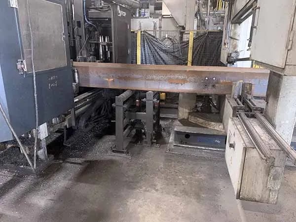 Ficep #1101-DZB, Beam Line, 65' L x 2' H max Beam Size, 45 deg. Cut Angle, 70000 hours, 2006 - Image 5