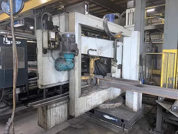 Ficep #1101-DZB, Beam Line, 65' L x 2' H max Beam Size, 45 deg. Cut Angle, 70000 hours, 2006 - Image 6