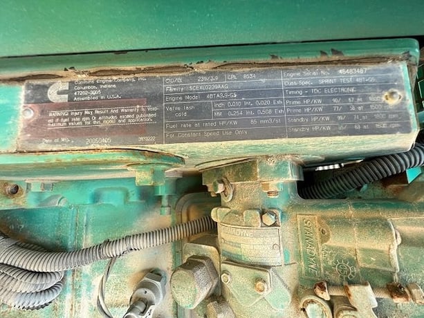 35 KW Cummins #35DGBB-4796, Diesel Mobile Generator, Sound Attenuated, Tier 1 Emissions, 47 HP, 1800 RPM - Image 10