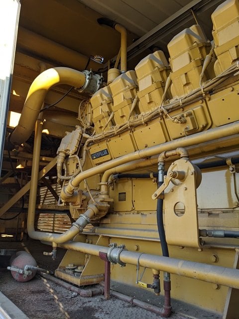 1000 KW Caterpillar #G3516, Natural Gas Generator, Sound Attenuated, 1341 HP, 4160 Volts, 3454 Hrs., 1995 - Image 8