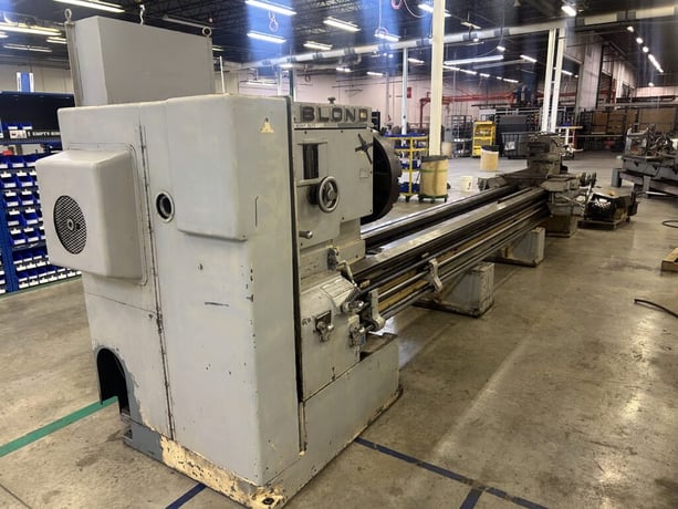 36" x 192" LeBlond #3220-25, heavy duty engine lathe, 4-jaw chuck, steady rest, tool post - Image 2