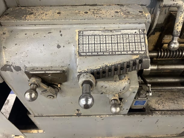 36" x 192" LeBlond #3220-25, heavy duty engine lathe, 4-jaw chuck, steady rest, tool post - Image 7
