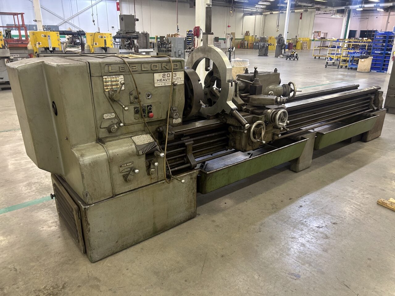 21" x 120" LeBlond #2013-Heavy-Duty, engine lathe, 4-jaw chuck, 2 steady rests, taper attachment - Image 1
