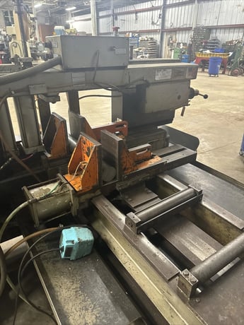 12.75" x 12.75" HEM #H90A-B/F, semi automatic band saw, 220/440 V., 154" x 1" x 0.035" blade, variable speed - Image 10