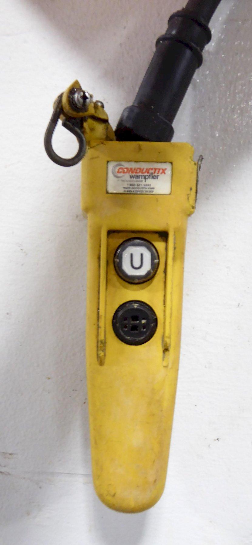 1/2 Ton, Budgit #115843-3, electric chain hoist, 1/2 HP, 16 FPM, chain bucket, pendant Control - Image 3