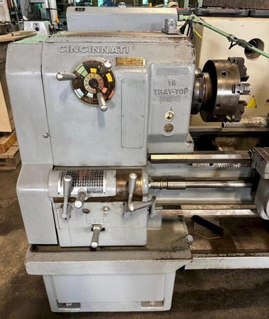 18" x 42" Cincinnati Tray-Top Lathe, 980 RPM, Chucks, Low Price - Image 4