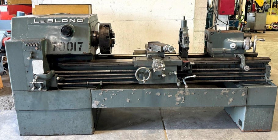 19" x 54" LeBlond #Servo-Shift, 15" 4-jaw chuck, L-1, 26-2010 RPM, Steady Rest, thread dial - Image 1