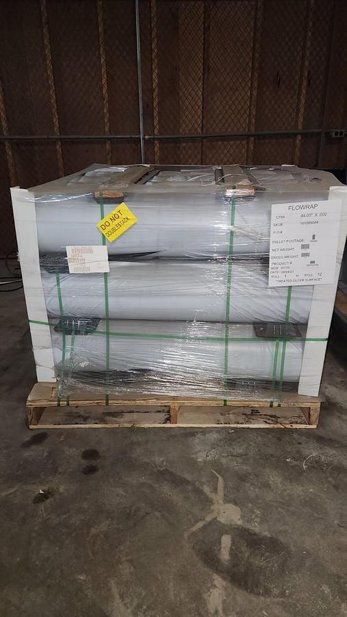8 Pallets of new shrink film, Sealed Air #Stealthwrap, 2500' rolls, 12 rolls per pallet - Image 3