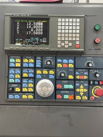 Hardinge Conquest #T42, CNC Turret Lathe, 12 station, GE Fanuc 180T CNC, 1997 - Image 2