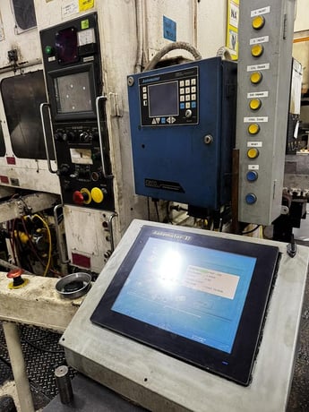 330 Ton, Aida #PMX-L2-300, stamping press, 7.8" stroke, 3.9"adj, 84" x40"bed, 21.6"die height, 40-100 SPM - Image 5