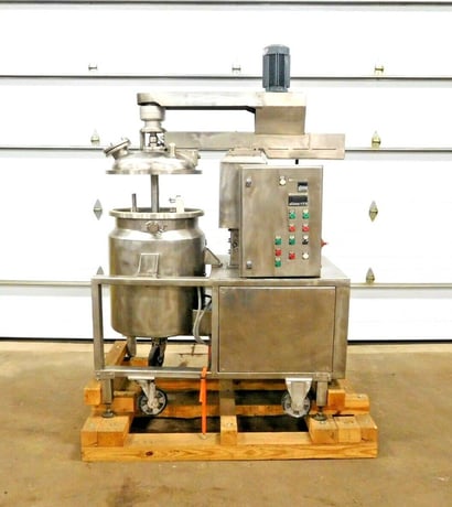Mega Engineering #HPE-VA2115, Stainless pressure mixer, 40 gallon, 2 HP - Image 1