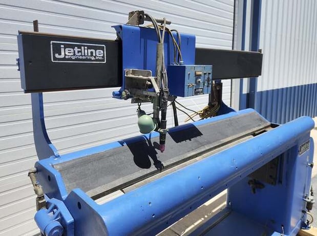 Jetline #SWC-3, welder, 85" table, variable speed, 120 V., pneumatic clamp - Image 4