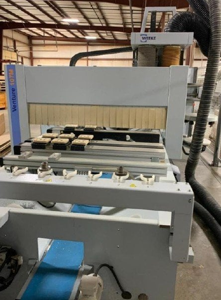 Weeke #Venture-107M, CNC Router, 240 V., 3PH, w/ 15 HP Dust Collector, 2015 - Image 4