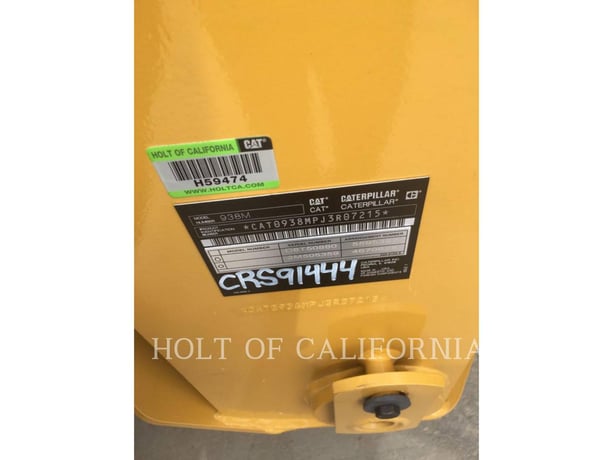 Cat 938, Wheel Loader, 4546 hours, S/N: J3R07215, 2019 - Image 6