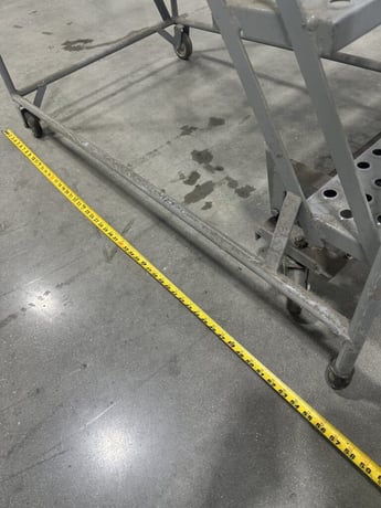 7 Step Cotterman, rolling steel staircase ladder, 450 lb. capacity, 59° ladder incline - Image 6