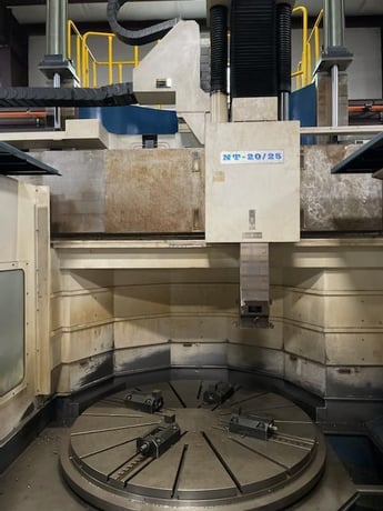 78.7" HNK #NT20/25, high preformance vertical turret lathe, 98.43"sw, 70.87" work height, 200 RPM, Fanuc - Image 4