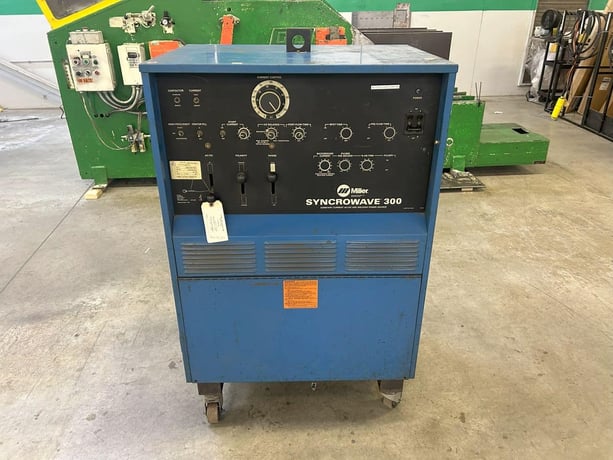300 Amps, Miller #Syncrowave-300, AC/DC arc welding power source w/ ITW 3500SS cooling system, 1989 - Image 1