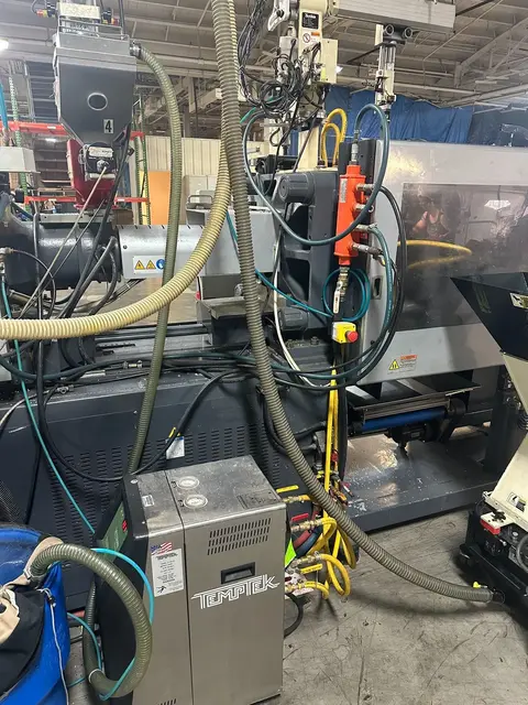 110 Ton, 4.8 oz., Sumitomo #SE100DUZ-C250M, horizontal plastic injection molder, 29.92" daylight, 18.11" x - Image 7
