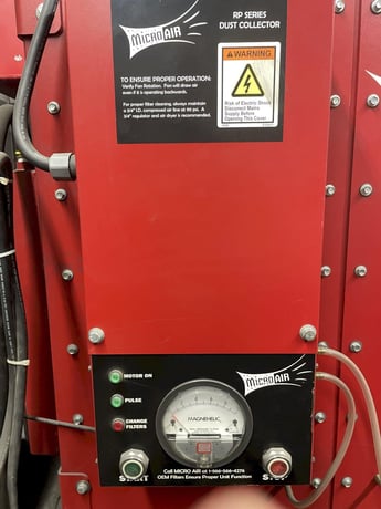 2100 cfm MicroAir #RP2, dust collector, 8" inlet, 5 HP, 460 V., 2010 - Image 2