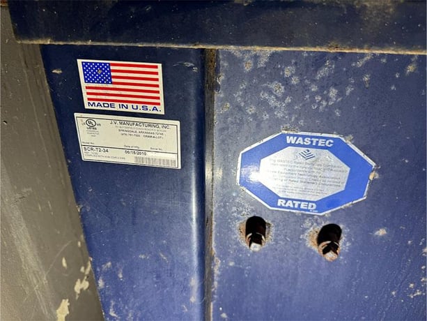 Cram-A-Lot #SCR-T2-34, compactor, (2) 4" cylinder, 10 HP, 41" x 58" feed opening, 2010 - Image 5