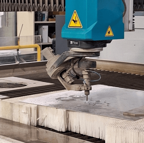 Flow #Mach-200-3020-Pivot, Waterjet Cutter, 118" x 79" travel, 10' x 6' 6" work area, 60k PSI, 460 V., Flow - Image 2