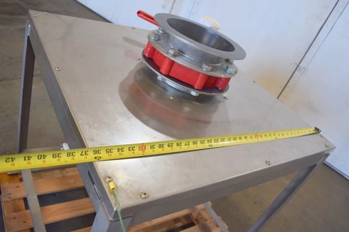 Material transfer & storage hopper, 3' x 3' x 2-1/2'tall with 7-1/2"valve - Image 8