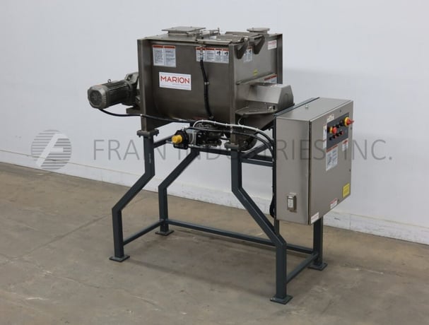 10 cu.ft. Marion #BP4-2436-UW40, 304 Stainless Steel paddle mixer, 7 HP drive, 10 HP chopper - Image 1