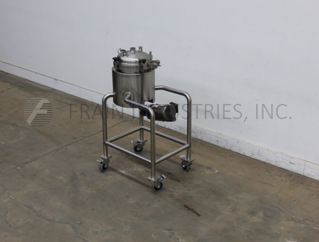 10 gallon 316 Stainless Steel, low pressure jacket, process tank, 14" ID x 16-1/2"depth with 14" straight - Image 5
