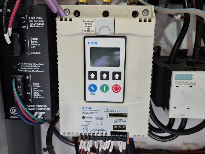 Siemens, 05FH, starter motor control center bucket, 100 HP, 600 Volts, 3 phase, like new - Image 7