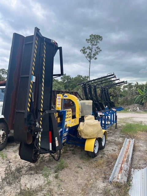 Dyna #SC16, Firewood Processor, Cat diesel engine, tandem axle, conveyor, 161 hours, 2019 - Image 3