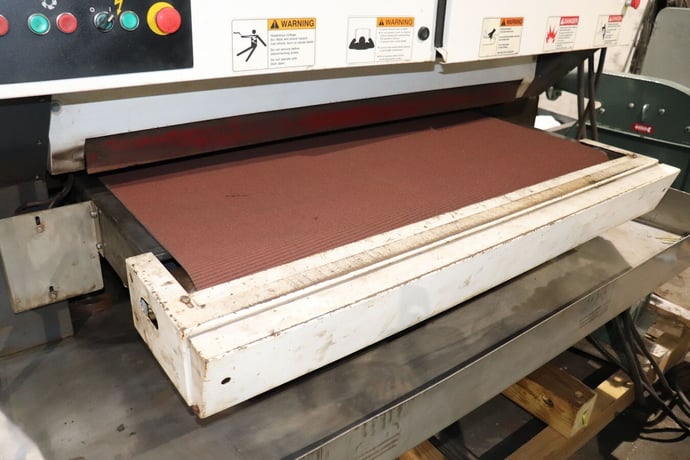 50" Timesavers Puma #3111-25-0, Single Head Wet Belt Sander, 30 HP, 460V., squeegee rollers & dry blower - Image 8