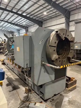 39"/48" x 120" Geminis Republic-Lagun #GE-1000, hollow spindle engine lathe, 35" 4-jaw chucks, 20.25"bore - Image 5