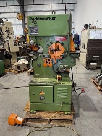 3" x 3" x 3/8" Peddinghaus #Peddiworker-50, hydraulic ironworker, 50 ton - Image 3