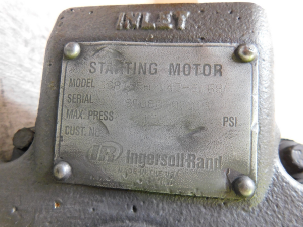 Ingersoll-Rand #SS815 Vane Air Starter, 150 PSI, SS815RA/143-5168, 75 HP 3200 RPM, Used - Image 10