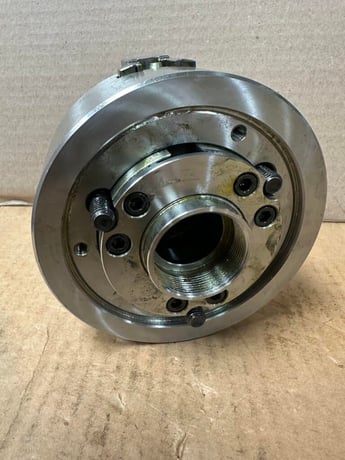 5" Samchully #HS-05, high speed 3-jaw hydraulic power chuck - Image 5