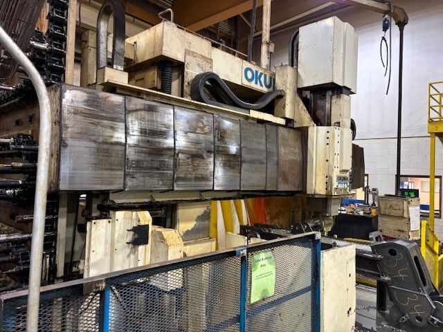 Okuma #MCR-25-BII, bridge type CNC universal machining center, OSP700m Control, 157" X, 92" Y, 29.4" Z, 4000 - Image 3