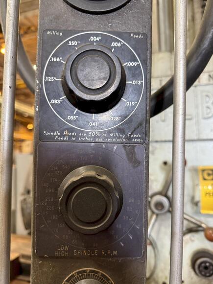 5" Cincinnati Gilbert, floor type horizontal boring mill with floor plate, 50" x 72" infeeding power rotary - Image 3