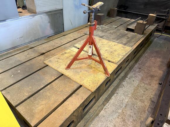 5" Cincinnati Gilbert, floor type horizontal boring mill with floor plate, 50" x 72" infeeding power rotary - Image 6