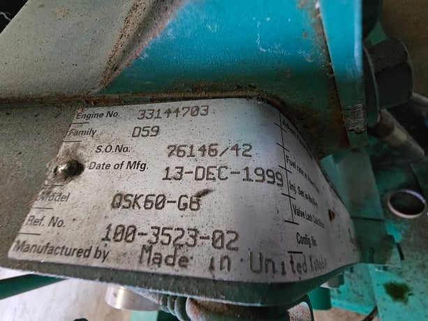 2000 KW Cummins #2000DQKC-628, diesel generator, 2500 KVA, 13800 Volts, 566 hours - Image 2