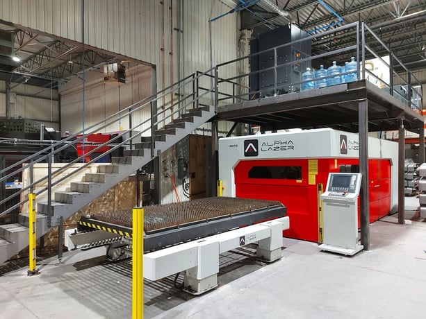 Alpha Lazer #Pro-Fiber, Fiber Laser, w/Sinumerik 840d Controller, 3000 Watts, 5' width x 10' L Dimension, 460 - Image 4