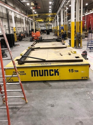 Transfer Cart, Munck, 15 Ton capacity, 35' x 13.5' Table, 230 V, 2020 - Image 8