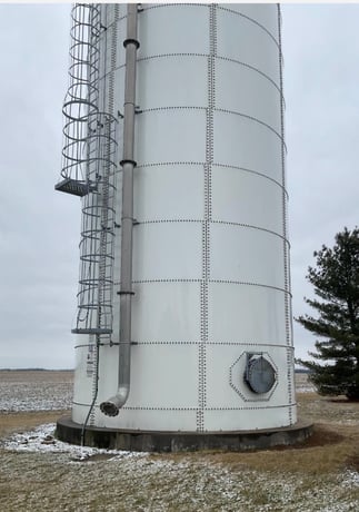 272000 gallon Aqua Store #20121-WT, Water Tower, Carbon Steel Construction, 120" H x 19" Dimension, 1900 - Image 3