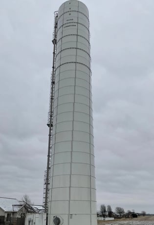 272000 gallon Aqua Store #20121-WT, Water Tower, Carbon Steel Construction, 120" H x 19" Dimension, 1900 - Image 6