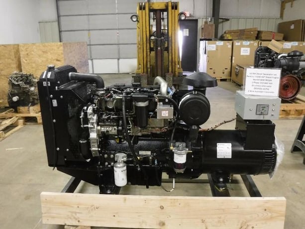 60 KW Perkins #1104, Generator set, DeepSea AS702 ctrl, open frame, warranty - Image 1