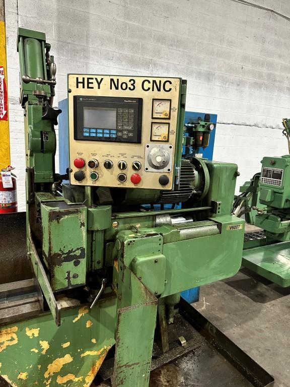 6" x 54" Hey #3, CNC double end facing & centering machine, Allen Bradley SLC 5/04 CNC, 1996 - Image 2