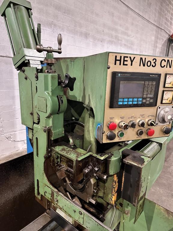 6" x 54" Hey #3, CNC double end facing & centering machine, Allen Bradley SLC 5/04 CNC, 1996 - Image 3