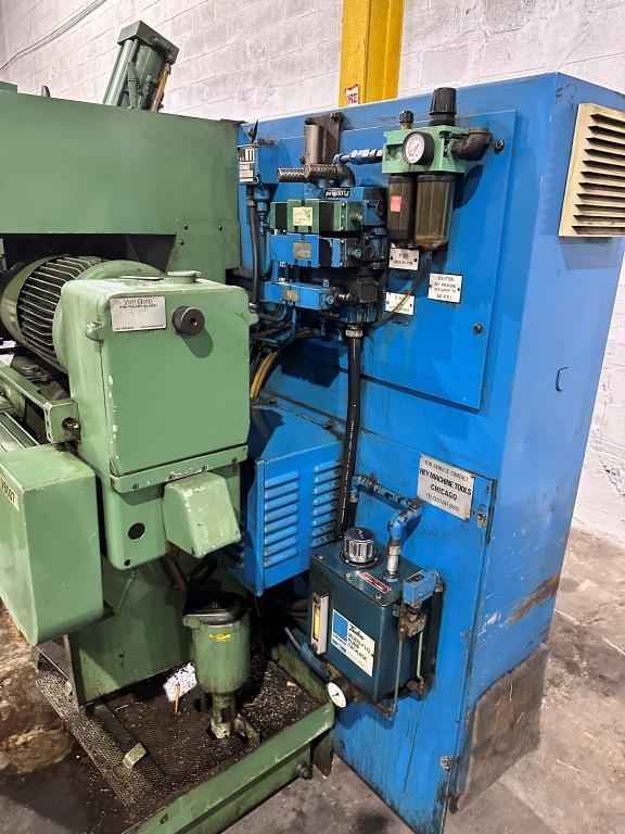 6" x 54" Hey #3, CNC double end facing & centering machine, Allen Bradley SLC 5/04 CNC, 1996 - Image 5