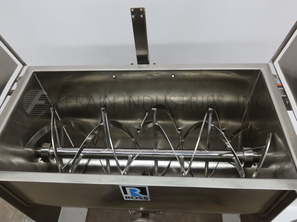30 cu.ft. Ross #42N-25S, 316 Stainless Steel, double ribbon mixer, 60" L x 29" W x 33" D, flip up cover, 10 HP - Image 2