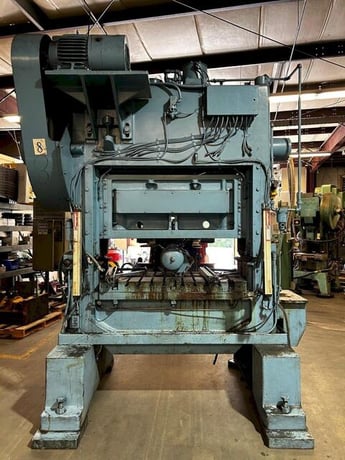 60 Ton, Minster #P2-60-48, straight side double crank, 4" stroke, 11" Shut Height, 200 SPM, variable speed - Image 3