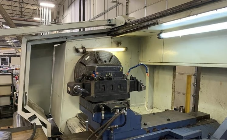 44" x 156" Dean Smith & Grace #4432Px156, CNC hollow spindle lathe, 31" chuck, 15" spindle hole, 50 HP, 1500 - Image 1